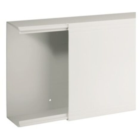 TA-EN 200x80 W Canale porta cavi a base piana, Bianco
