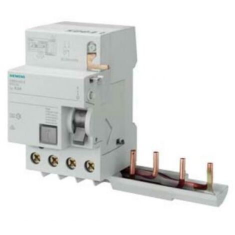 Blocco differenziale Siemens 4P 63A 300mA tipo AS 3 moduli per 5SL6-SL4 5SM26468