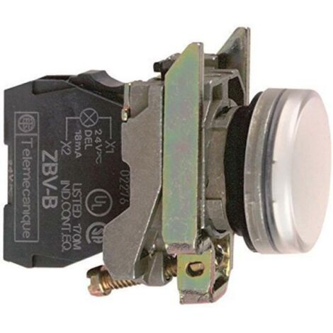 Schneider spia bianca 230v con led integrato a luce fissa xb4bvm1