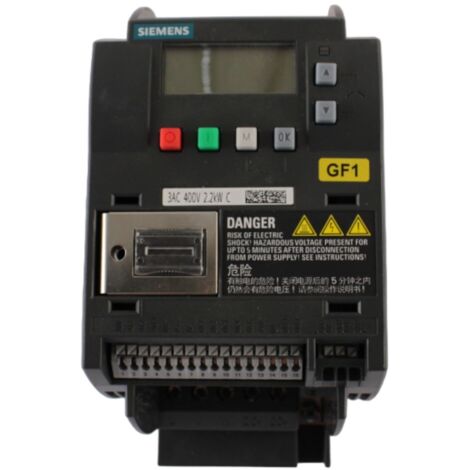 Sinamics V20 3AC 380-480 V -15/+10% 47-63 Hz potenza nominale 2,2 kW con sovraccarico del 150% per 60 sec (1/3)