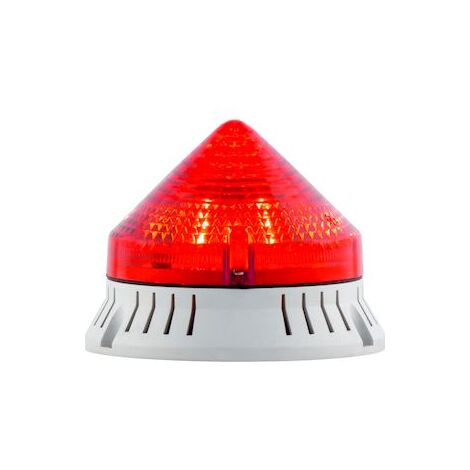 Sirena Industriale 110VAC 120dB, Colore Rosso, Con Motore Metallico
