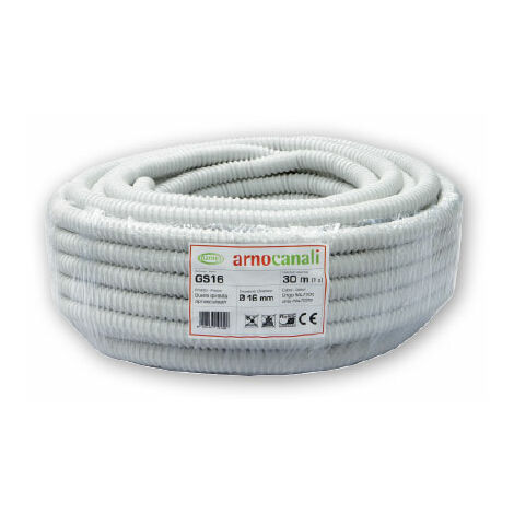Guaina spiralata in PVC diametro 16 mm protezione cavi impiantoARN30MT-GS16