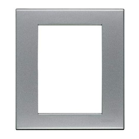 Living Light placca 3+3 moduli, Alluminio Naturale  BTIN4826AA