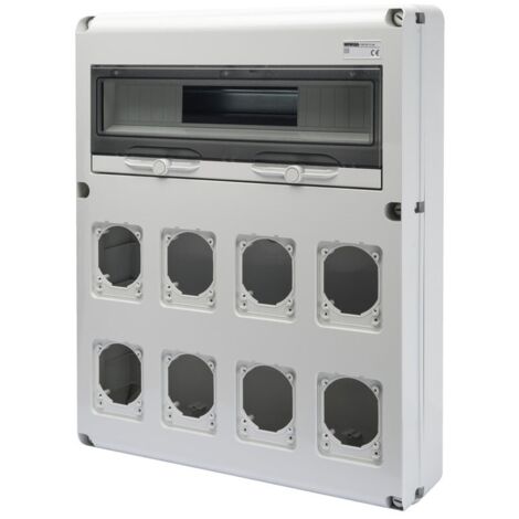 Quadro Gewiss 20 moduli con 8 flange per prese industriali GW68013N