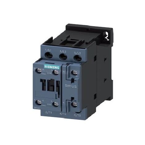 Siemens contattore 3 poli 11kw 1na+1nc grandezza s0 3rt20261ag20