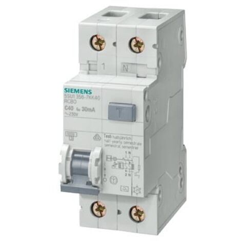 Interruttore Automatico Magnetotermico Differenziale 25A 30ma 4,5kA Tipo A Siemens 5SU13537KK25