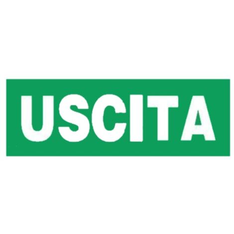 Indigos UG Adesivo Di Sicurezza 'Uscita Solo Per Uso Di Emergenza' - 150x150 Mm, PVC, Per Porte E Vetri, Prodotto Tedesco
