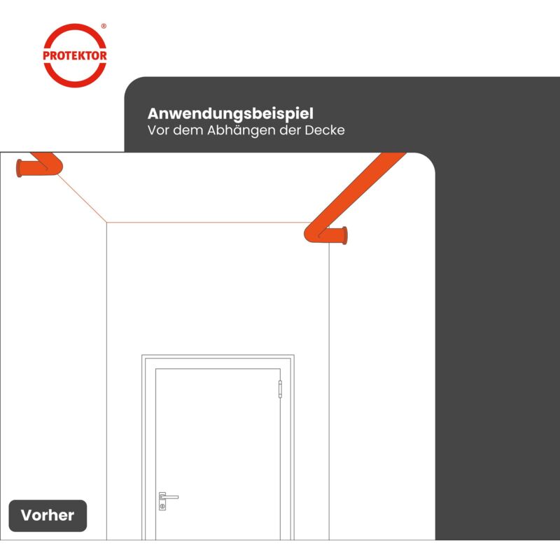 PROTEKTOR Flachkopfschraube M8.8, Trockenbau Schrauben 100 Stück  