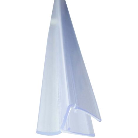 Duschdichtung Spaltdichtung, Türdichtung Transparent für Glas Duschtür, Duschlippe aus PVC, schimmelbeständig - für 8mm Glasstärke (1/5)