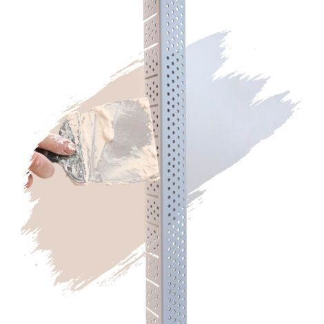 PVC Eckwinkel, Eckprofil, Rund, Kantenschutz flexibel Trockenbau 2,5m, Runde Kante für Bogen - Weiß, 32 x 32mm