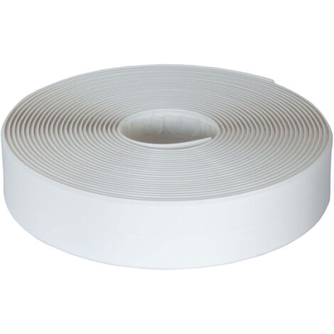 Dalsys 5m Dichtungsband selbstklebend wasserdicht Weiß, Kantenschutz selbstklebend, geeignet für Bad, Küche, Fenster - 1,1x1,1cm