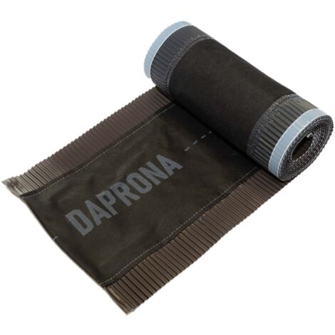 DAPRONA Firstband Alu 5m, Firstrolle, Gratband, Rollfirst, Dachabdichtung, Dachbelüftungsband - Braun, 8 Rollen - 150mm