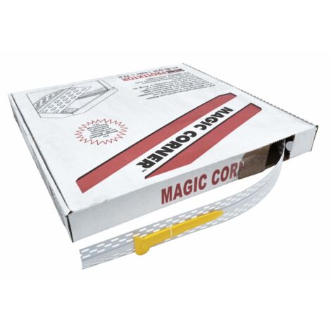 Protektor Magic Corner Bewegungsfugenprofil, weiß Putzprofil Trockenbau für Wand- oder Deckenbereich nach DIN 18181 - 75m Rolle