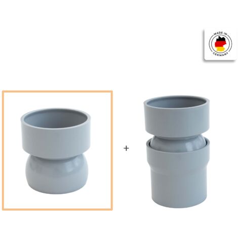 Raccord PVC 50mm Gris - Raccord Hollandais Pour Tuyauterie - Petit Modèle