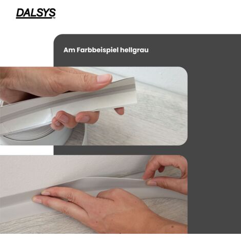 Quest 4in1 Abschlussleiste - Selbstklebende Sockelleiste 95mm Breit, 10 Meter