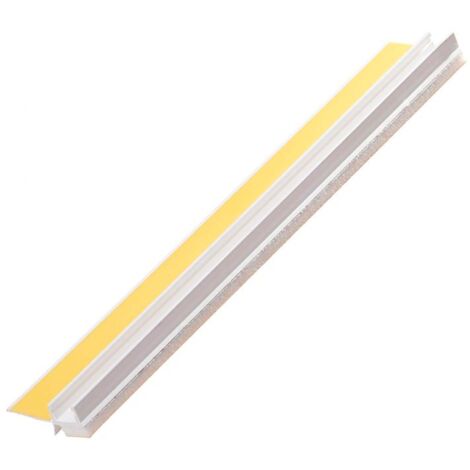 PROTEKTOR Anputzleiste 10mm mit Schutzlippe, Weiß, aus Weich-PVC, fachgerechte Abschlüsse an Fensterleisten und Türen, Innen- & Außen - 260cm, 60 Stück
