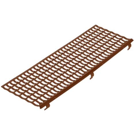INEFA Laubfangstreifen Dachrinnen Laubschutz NW 100-150 (Ø100-160mm) 100cm, 1 Stk. Dachrinnenschutz, Dachrinnenabdeckung, Made in Germany: Braun