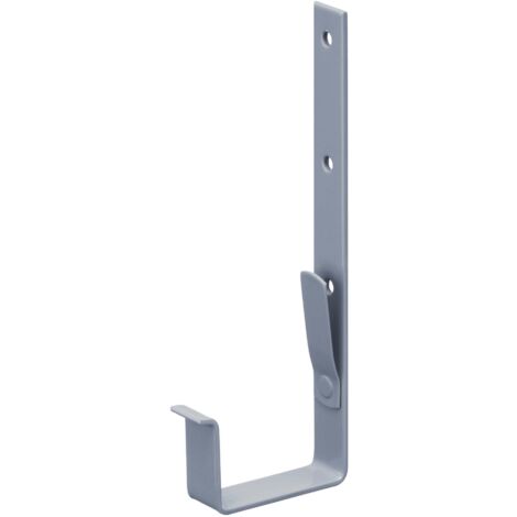 INEFA Dachrinnenhalter Kastenrinne, PVC Rinnenhalter Dachrinnenzuberhör , einfache Montage, Made in Germany - NW68 / 68mm Grau