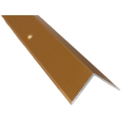 42x50mm Treppenwinkel 100cm silber gebohrt Alu Kantenschutz Kantenprofil