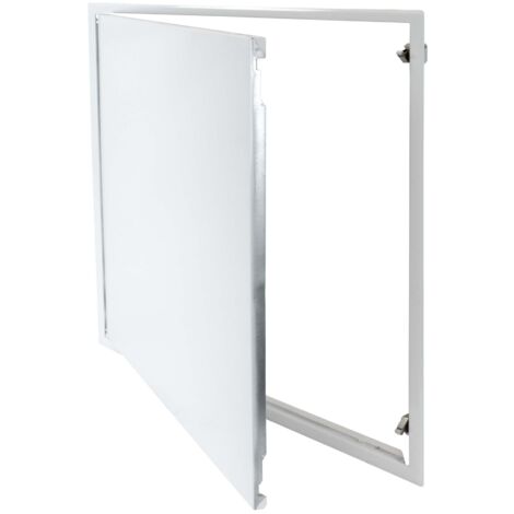 PROTEKTOR Revisionsklappe mit Schnappverschluss, Weiß Revisionstür, Wartungsklappe mit Schnappverschluss, Feuchtraumgeeignet - 60x60cm