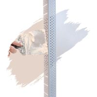 PVC Eckwinkel, Eckprofil, Rund, Kantenschutz flexibel Trockenbau 2,5m, Runde Kante für Bogen - Weiß, 32 x 32mm
