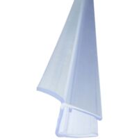 Duschdichtung Spaltdichtung, Türdichtung Transparent für Glas Duschtür, Duschlippe aus PVC, schimmelbeständig - für 6mm Glasstärke