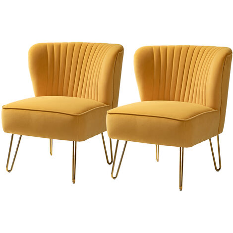 Juego de 2 sillas decorativas de terciopelo gris para sala de estar, sillón  moderno, silla de tocador para dormitorio, cómoda silla de brazo con patas