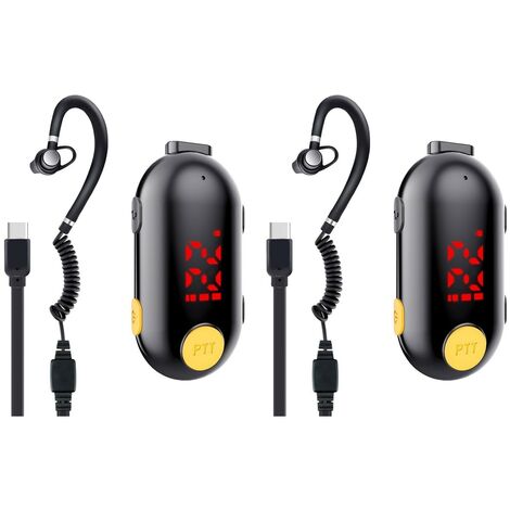Mini Walkie Talkie, wiederaufladbar, 16 Kanäle CTCSS/DCS, große Reichweite