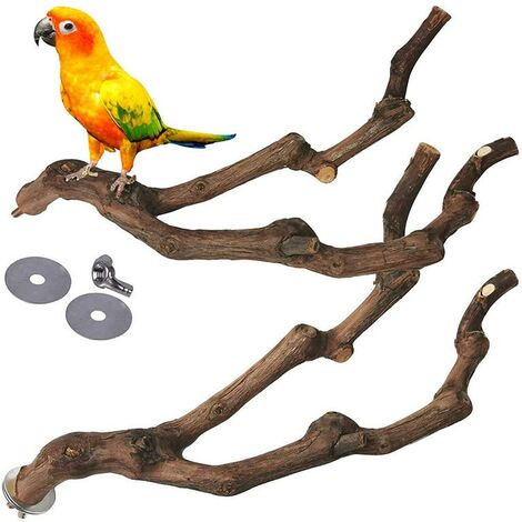 Vogelspielzeug, Sitzstangenplattform aus natürlichem Apfelholz, Astständer, Vogelkäfigzubehör