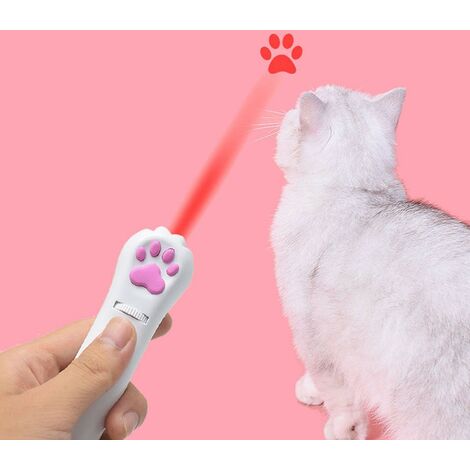 LED-Spielzeug für Katzen und Hunde, 5 Motive, rotes Licht, drei Modi