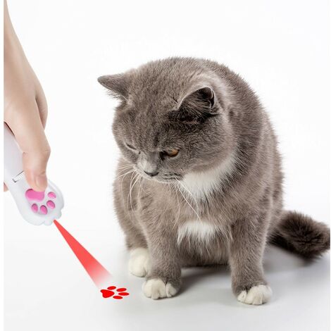 LED-Spielzeug für Katzen und Hunde, 5 Motive, rotes Licht, drei Modi