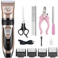 Hundeschermaschine 1500 mAh,Geringes Rauschen,USB-Aufladung,Roségold