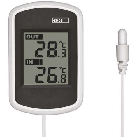 EMOS Digitales Aussen- und Innen-Thermometer mit Außensensor