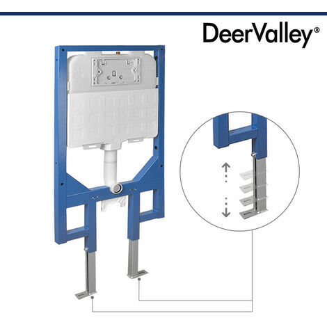 WC Suspendu avec Bâti-Support et Réservoir d’Eau – Design Moderne, Haute Performance et Économie d’Eau signé DeerValley (1/4)