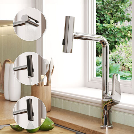 mitigeur de cuisine DeerValley robinet de cuisine DV-1J82905 douchette robinet cuisine ,mitigeur cuisine avec douchette，argenté