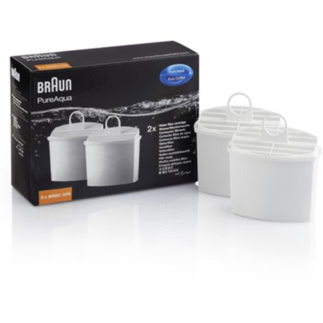 Juego de 2 filtros de agua BRITA PURE AQUA PURE COFFEE KWF2 0X63112770, AX13210006 BRAUN (1/2)