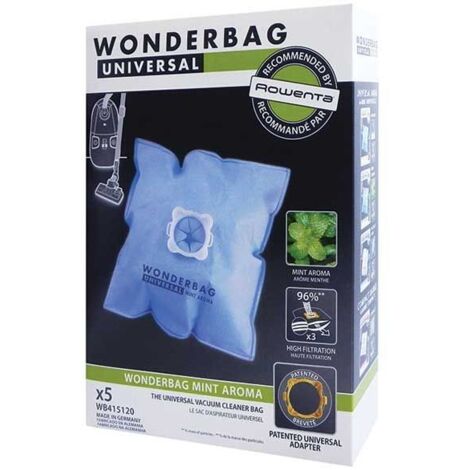 Rowenta Wonderbag bolsas para aspiradora con aroma a menta azul