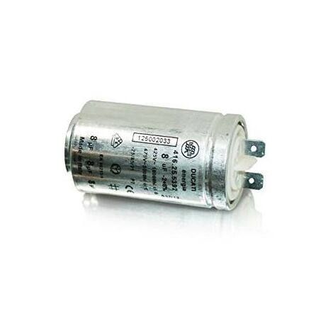 Condensador con conector para secadora ELECTROLUX 8uf 425/475v 1250020334