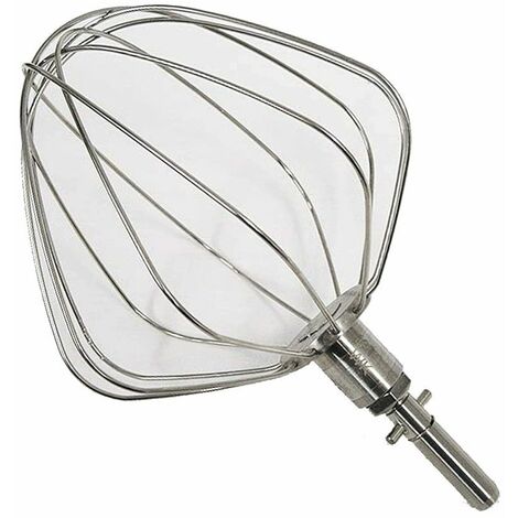 Batidor de 6 brazos de acero inoxidable con circlip para robots CHEF KW711660, KW717151 KENWOOD