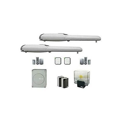 SET NICE WINGO WINGOKIT WINGOKCE KIT 230V 220V AUTOMAZIONE PER CANCELLO BATTENTE