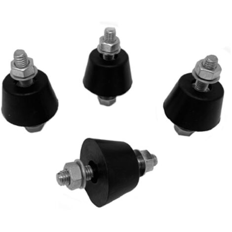 Ormant Supporto antivibrante in Kit Antivibranti per staffe climatizzatore M8 Nero in cfz da 4 pz (1/2)