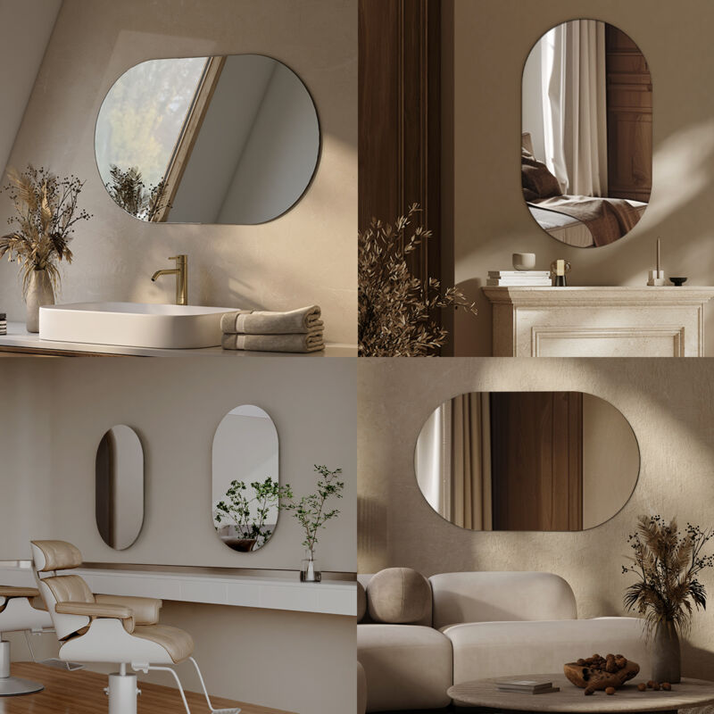 Specchio Bagno 60X100 Con Luce A Led, Bordo Filo Lucido Specchio Bagno 60X100 Con Luce A Led, Bordo Filo Lucido