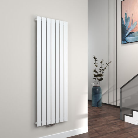 EMKE Radiatori ad acqua calda Termosifoni ad acqua calda in acciaio Radiatore piatto Monostrato 160x54 cm Bianco
