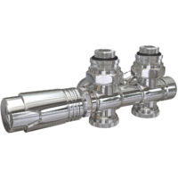 EMKE Valvola termostatica per radiatore, valvola angolare, valvola termostatica per radiatore, kit radiatore multiblocco con regolatore di temperatura (cromato)