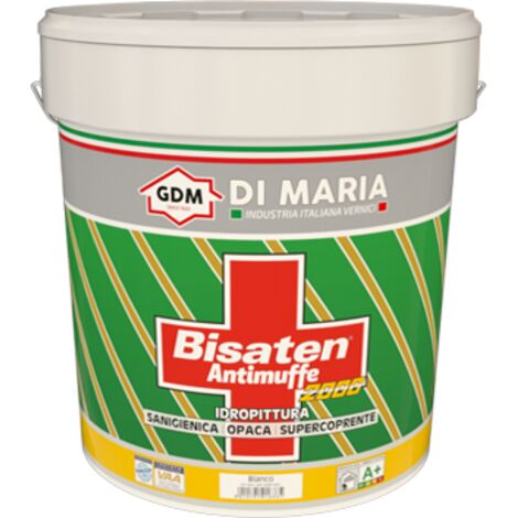 IDROPITTURA BISATEN 2000 SUPER COPRENTE ANTIMUFFA CERTIFICATA  LT13 BIANCO MUFFA