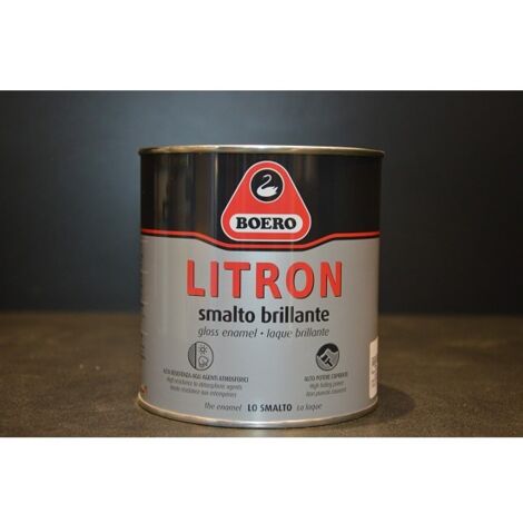 LITRON BOERO DA LT 0.750 COLORI CARTELLA SMALTO BRILLANTE GRIGIO POLVERE