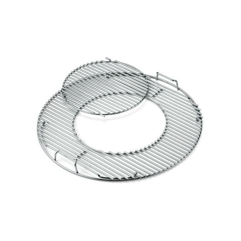 Parrilla Redonda De Acero Inoxidable 44.5cm - Para Barbacoa, Carbón O Exterior
