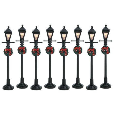 Gas Lantern Street Lamp Set of 8 B/O 4.5V Cód. 64500 (1/2)