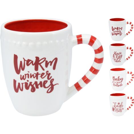 Taza navideña de cerámica de 11 cm. Pieza única (1/5)