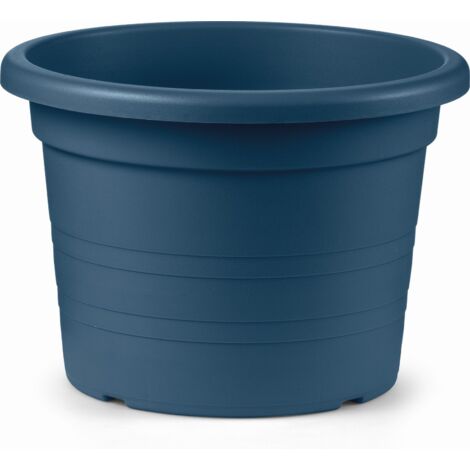 Vaso Cilindro Plastica 40 cm - Deep Blue